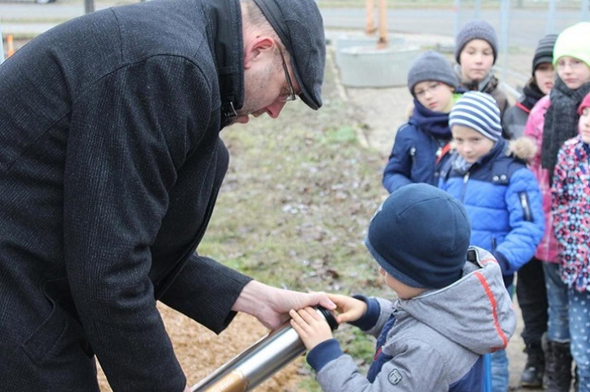 Grundsteinlegung durch den Oberbürgermeister